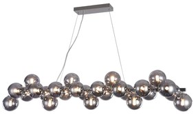 Závesná lampa Dallas, chróm