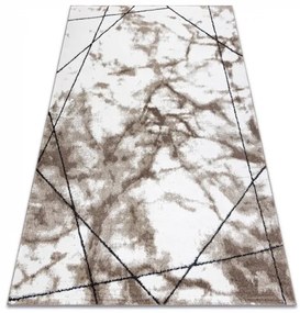 Moderný koberec COZY Lina, geometrický , mramor - Štrukturálny, dve vrstvy rúna, hnedá Veľkosť: 120x170 cm