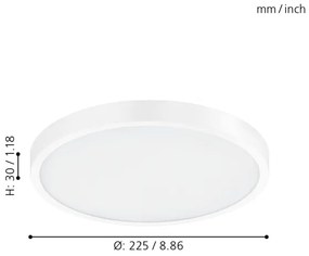 Eglo 98292 - stmievateľné stropné svietidlo FUEVA-A LED/14W/230V + diaľkové ovládanie