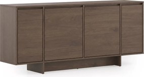 Štvor dverová komoda Zolia 180 cm na sokli - elegantný orech