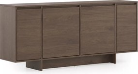 Štvor dverová komoda Zolia 180 cm na sokli - elegantný orech