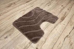 Sada kúpeľňových koberčekov SUPREME WAVES vlny, hnedá