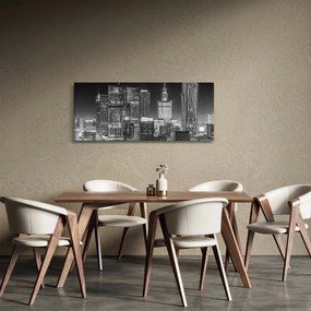 Obraz - Čiernobiely New York (120x50 cm)