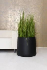 Kvetináč VEKRA, sklolaminát, výška 50 cm, čierna