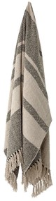 Bloomingville Bavlnený prehoz Green Recycled Cotton 160 × 130 cm