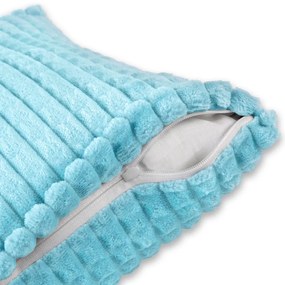 Biante Dekoračná obliečka na vankúš Minky kocky MKK-006 Svetlo modrá 60 x 60 cm