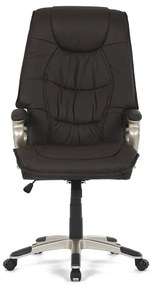Autronic BONTEC Kancelárske kreslo, hojdací mechanizmus, hnedá koža, KA-Y293 BR Farba: Hnedá