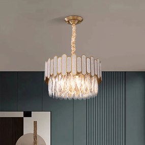 Toolight Toolight, stropné svietidlo 40cm, 6xE14, APP1746-4CP, zlatá, OSW-04045