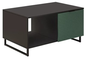 Konferenčný stolík Kotoni 100, Farby: Čierny grafit + Zelená
