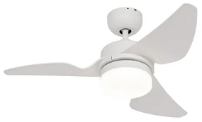 Stropný ventilátor biely 86,7 cm vrátane LED stmievateľný s diaľkovým ovládaním - Yuki