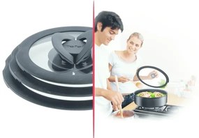 Tefal - 3-dielna sada sklenených pokrievok INGENIO