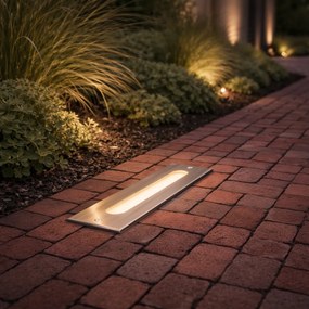 Moderný bodový svietidlo do zeme oceľ 30 cm vrátane LED IP65 - Eline