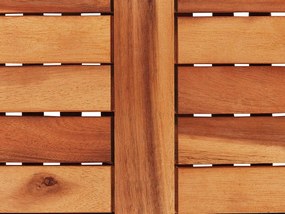 Úložný box akáciové drevo tmavohnedý 130 x 48 cm RIVIERA Beliani