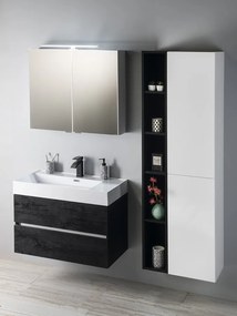 Sapho Sapho, RIWA galérka s LED osvetlením, 81x70x17cm, dub alabama, RIW080-0022