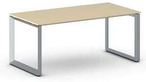 Kancelársky stôl PRIMO INSPIRE, sivostrieborná podnož, 1800 x 900 mm, breza
