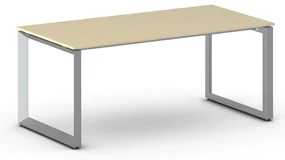 Kancelársky stôl PRIMO INSPIRE, sivostrieborná podnož, 1800 x 900 mm, breza