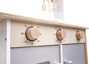 KIK LULILO Detská drevená kuchynka MDF KUKETO s príslušenstvom – kuchynská linka pre deti