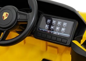 Elektrické autíčko Porsche Spyder RS 718 Lakier žlté