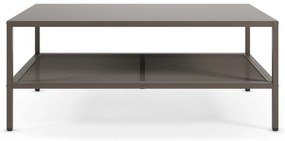 Sivý kovový konferenčný stolík 60x100 cm Fayna – Marckeric