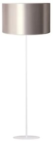 Duolla - Stojacia lampa CANNES 1xE27/15W/230V pr. 45 cm strieborná/biela