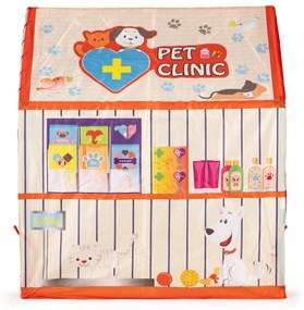 IPLAY Detský stan v tvare domčeka - Veterinárna klinika