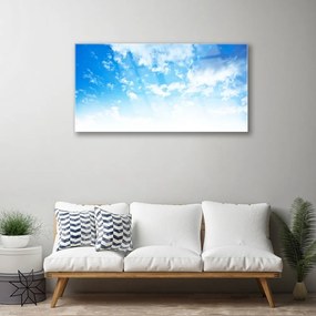 Obraz na skle Nebo mraky príroda 120x60 cm