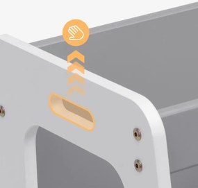 Učiaca veža 3v1 Mooby 35 sivá