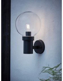 Čierne nástenné svietidlo Markslöjd Caris