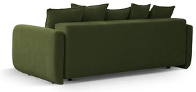 Zelená rozkladacia pohovka s úložným priestorom 231 cm Elen – Micadoni