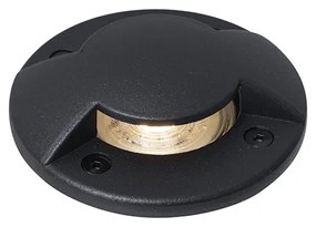 Moderné bodové svietidlo do zeme čierne GU10 50mm s 2-svetelným efektom IP65/IP67 - Cellar