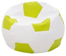 Detský sedací vak bielo-limetkový SPORT L