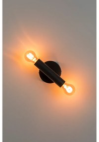 Čierne nástenné svietidlo Hawk - Zuiver