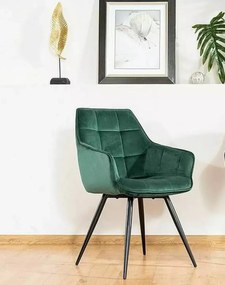 Stolička Lilia Velvet Zelená