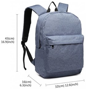 Konofactory Modrý ľahký batoh do školy "Basic" 12L