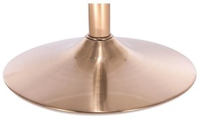 LuxuryForm DESIGN Stolička MILANO MAX VELUR na zlatom tanieri - čierna