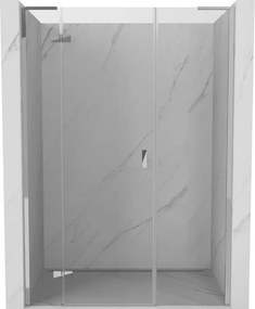Mexen Mist-H L, 1-krídlové sprchové dvere ľavé 135 cm, číre sklo, chrómový profil, 8A5L-135-001-01-00-L