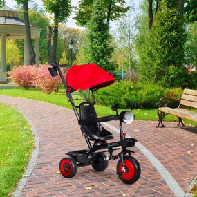ECOTOYS Detská trojkolka 3v1, Red