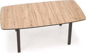Rozkladací jedálenský stôl Barril 130/170 cm dub artisan/čierny