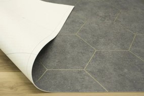 PVC podlaha Planet Treviso 597 sivá / zlatá