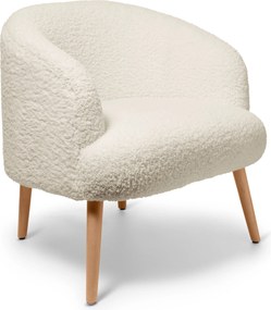 Kreslo z buklé s drevenými nožičkami