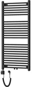 Mexen Mars, elektrické vykurovacie teleso 1200 x 600 mm, 600 W, čierna, W110-1200-600-6600-70