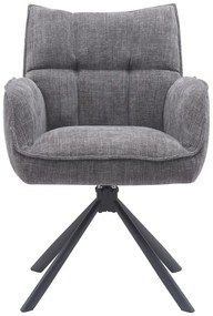 Sivé čalúnené jedálenské kreslá v súprave 2 ks Marilla – Unique Furniture