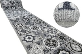 Protišmykový behúň Patchwork - sivý