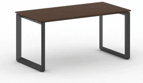 Kancelársky stôl PRIMO INSPIRE, 160x80 cm, čierna podnož, orech