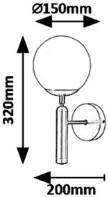Rabalux 5351 - Nástenné svietidlo DIVINA 1xE14/9W/230V
