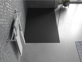 Mexen Otto, SMC obdĺžniková sprchová vanička 140 x 70 cm, čierna, 4N707014