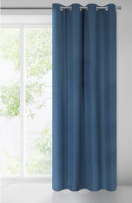 ZATEMŇOVACÍ ZÁVES NA KRÚŽKOCH MELTEM 140X250 CM NÁMORNÍCKA MODRÁ