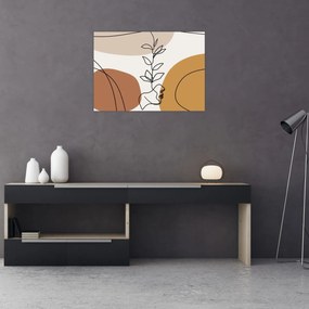 Sklenený obraz - Boho Shapes (70x50 cm)