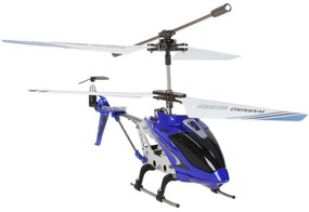 KIK RC vrtuľník SYMA S107G Metal, hliníkový, gyroskop, 3,5-kanálový, diaľkové ovládanie, modrý