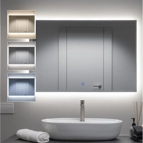 Brilagi - LED kúpeľňové zrkadlo LUCE LED/30W/230V 60x90 cm IP44 CRI 90 stmievateľné + CCT
